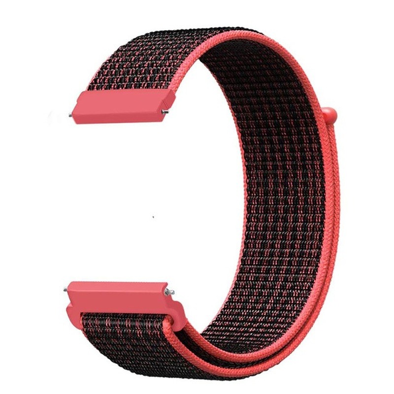 Watch Accessories 20 22 mm Leisure Nylon Velcro Loopback Band For Huami Watch Amazfit Bip Pace Lite GTS GTR Neo 42mm 47mm Pebble Stratos 2 3 2S Breathable Sports Strap Replace Wristband Watch ring