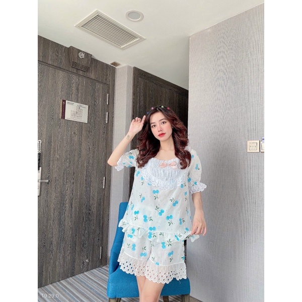 [Hàng Mới Về] ĐỒ BỘ BÈO DÁNG TIỂU THƯ VẢI XÔ SIÊU MÁT