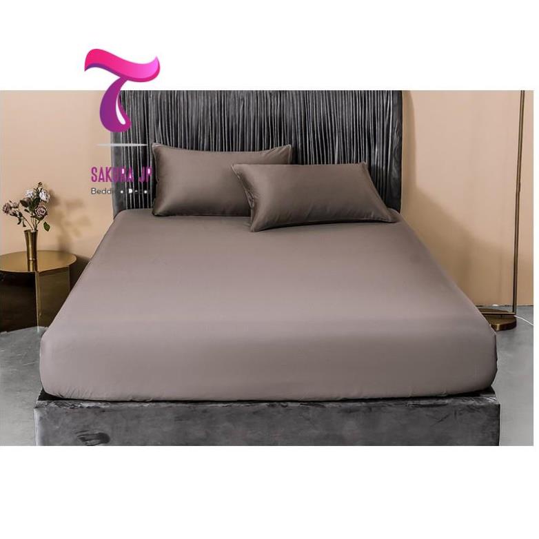 HÀNG MỚI- Ga Gối Cotton Lụa Satin - Bộ Drap Cotton 60s Hàng Cao Cấp