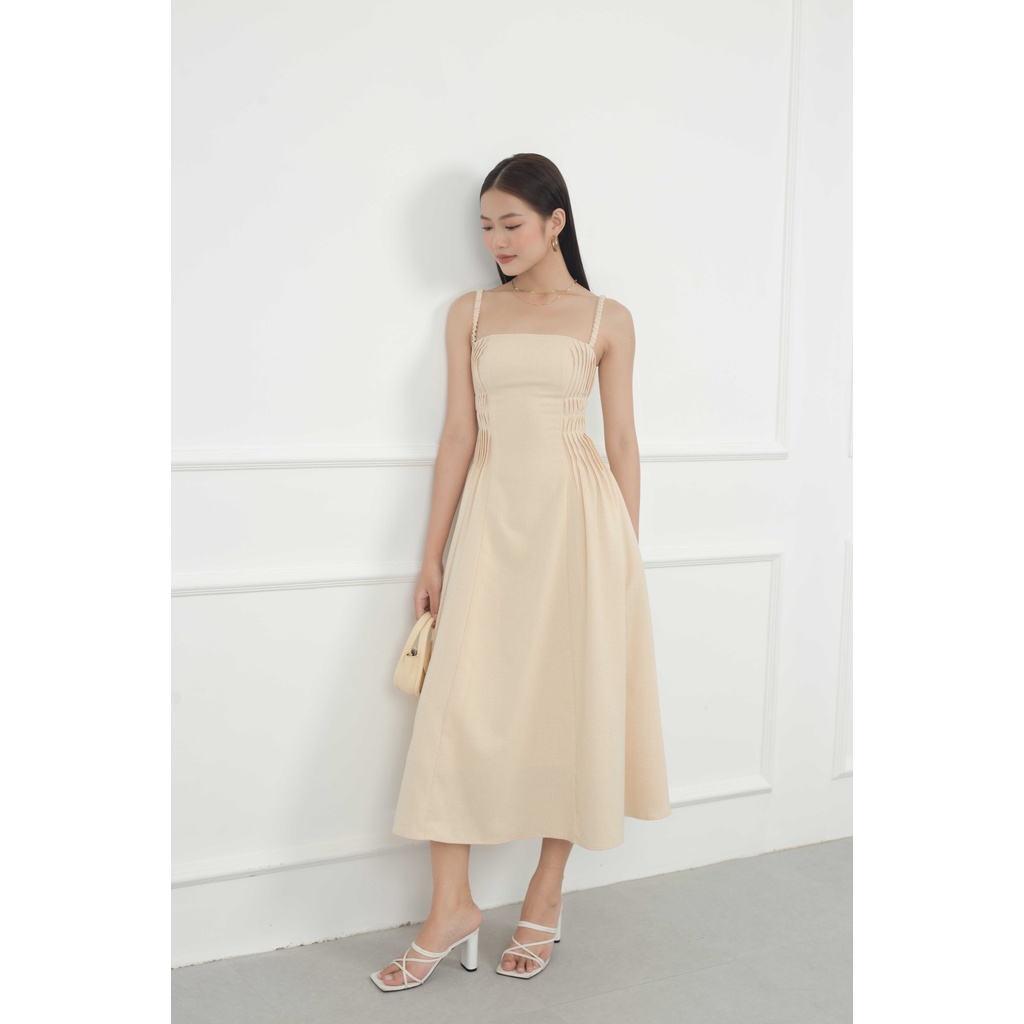 GOÛT DE JUN - Đầm nữ dài hai dây may chiết eo - Seria Dress