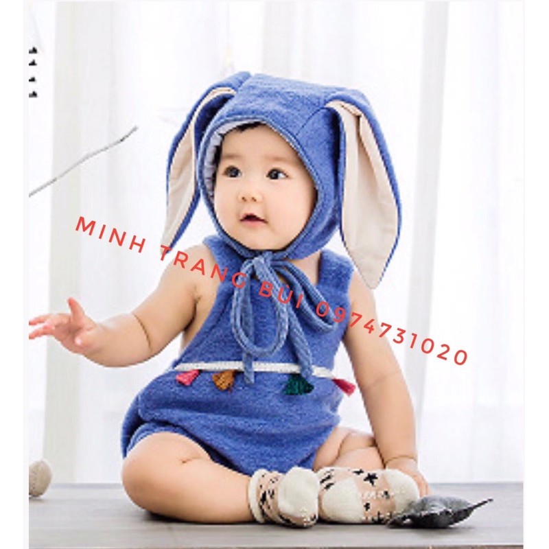 set tai thỏ chụp hình bé
