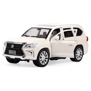 Xe mô hình hợp kim lexus lx570 tỉ lệ 1:24 chính hãng xlg, 2 màu đen, trắng