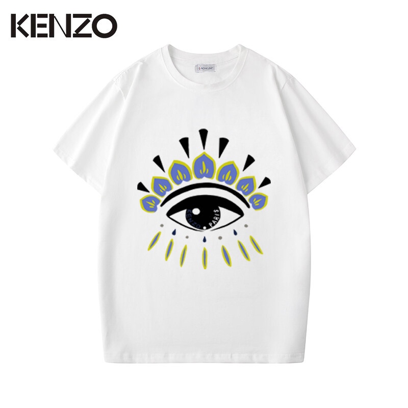 Kenzo Áo Thun Cotton Tay Ngắn In Hoạ Tiết Kenzo Phong Cách Thời Trang Hiphop Dành Cho Nam Và Nữ