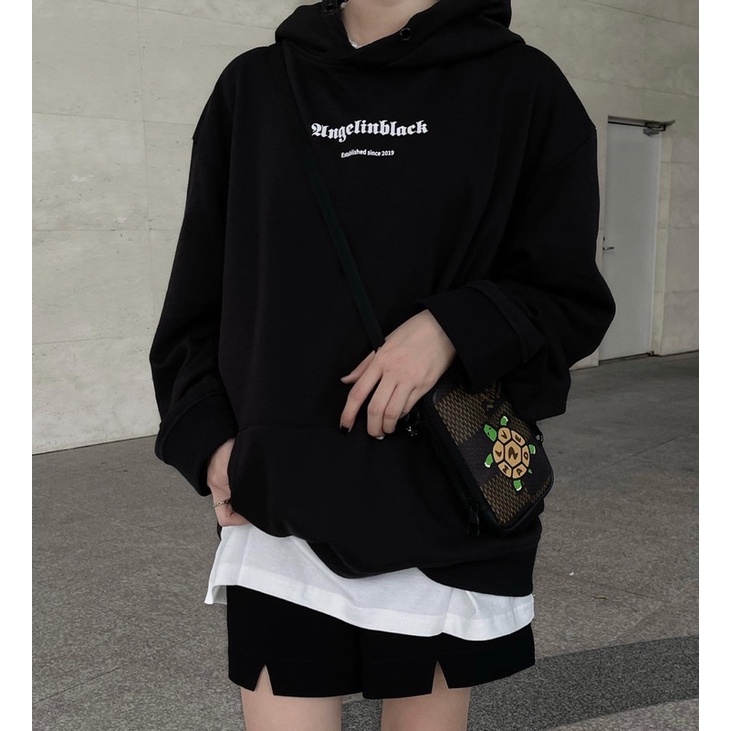 ÁO HOODIE ANGEL HÀNG CHÍNH HÃNG ( ĐEN & XÁM ) | BigBuy360 - bigbuy360.vn