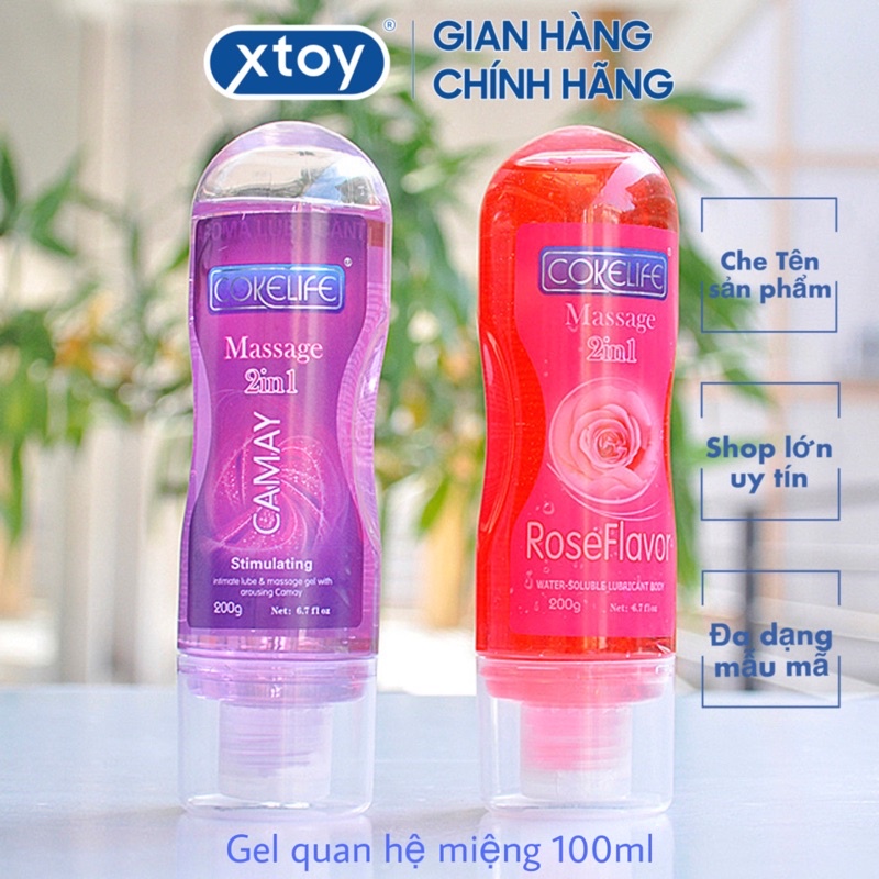 Gel Bôi Trơn 2in1 Cokelife 100ml Hương Thơm Tự Nhiên