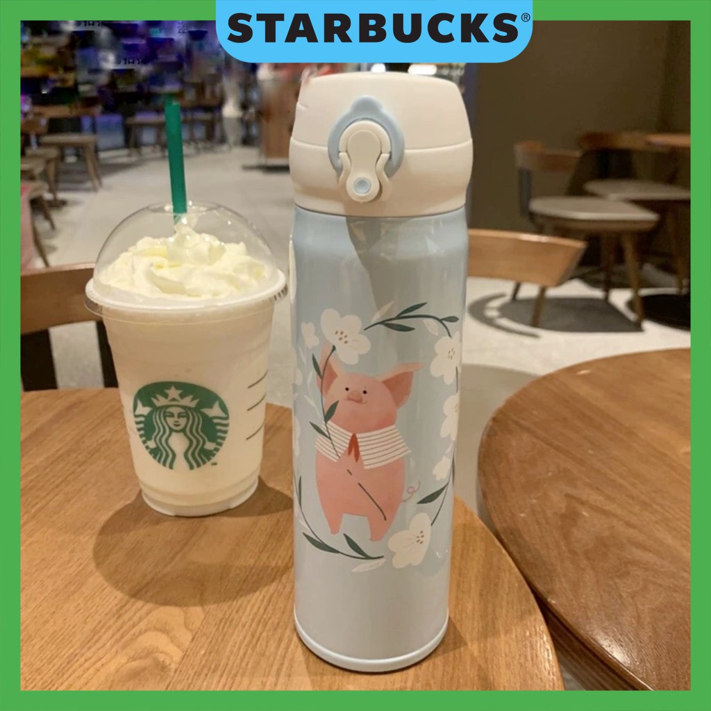 Bình giữ nhiệt chính hãng Starbucks Piggy Collection 2019/ size Grande dung tích 500ml