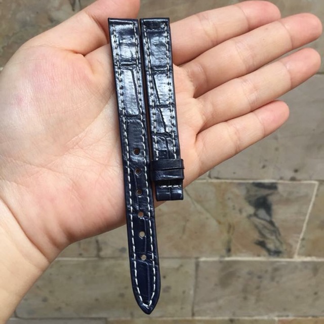 Dây Đồng Hồ Nữ Da Cá Sấu Thật Size 12/10 - Cá Sấu Thảo Nguyên CSTNĐH12