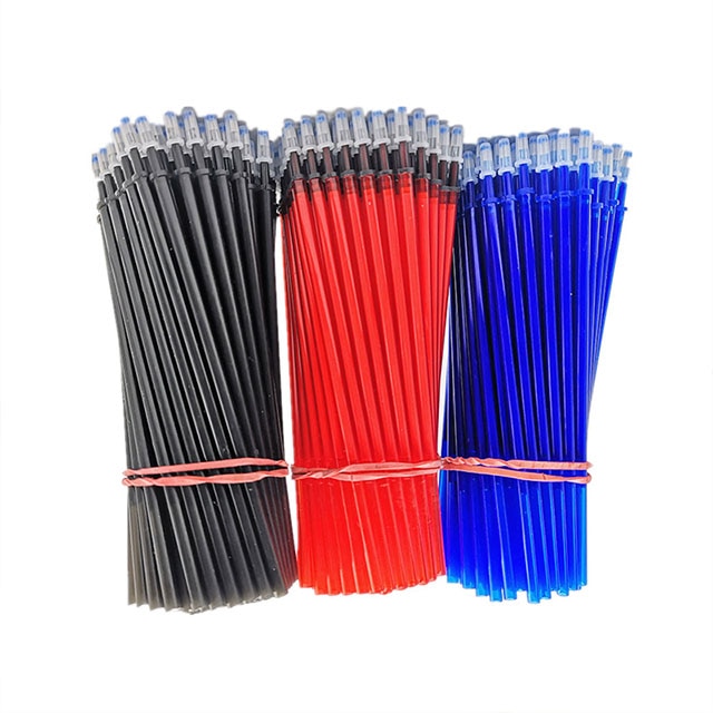 Set 10 Ruột Bút Bi 0.5mm Có Thể Xóa Được Màu Xanh Dương / Đen / Đỏ