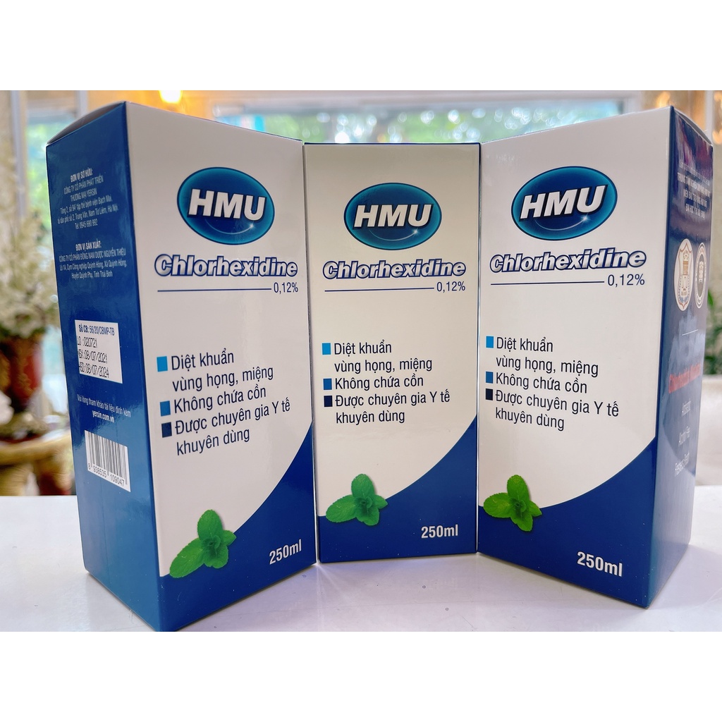 Nước súc miệng HMU Chlorhexidine của Đại Học Y Hà Nội