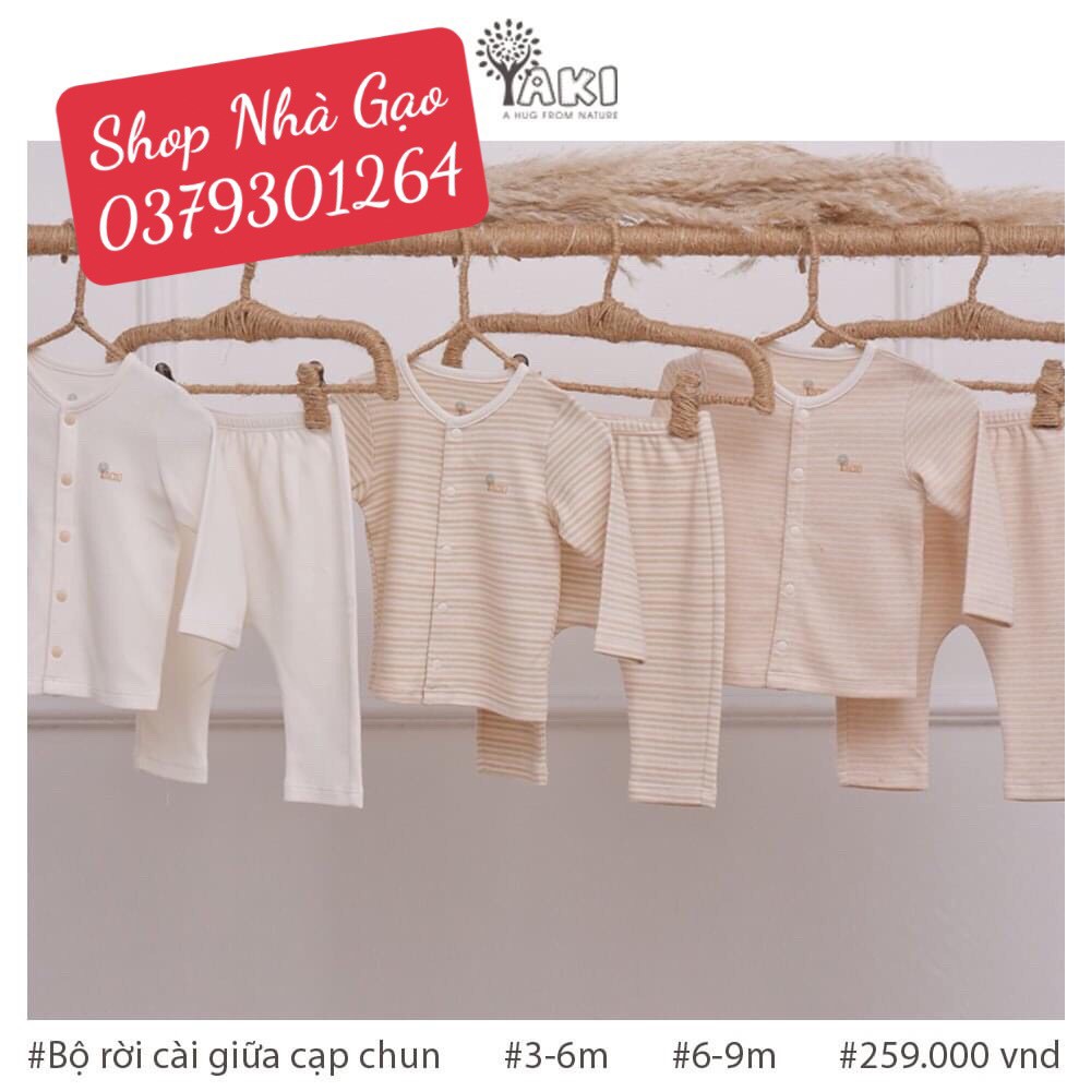 XẢ HÀNG/(Mã THOMGAO18 giảm 10%) BỘ DÀI TAY CÚC CÀI GIỮA YAKI