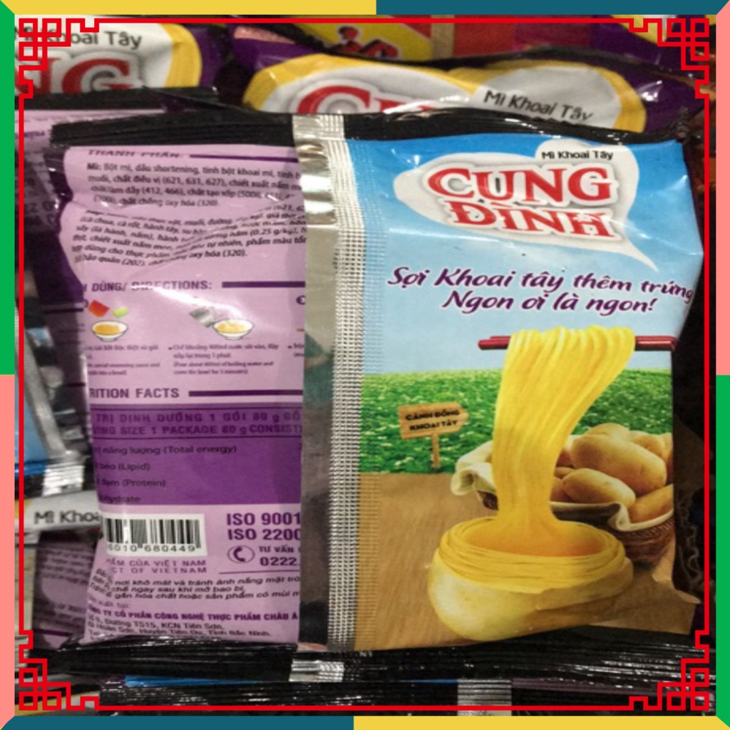 HOT LIKE 1 Gói Mì Tôm Cung Đình 80g Thịt Hầm Nấm/ thịt sườn heo Hầm Măng