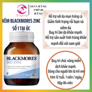 Blackmores Bio Zinc - Viên uống bổ sung kẽm tự nhiên 84 viên Úc