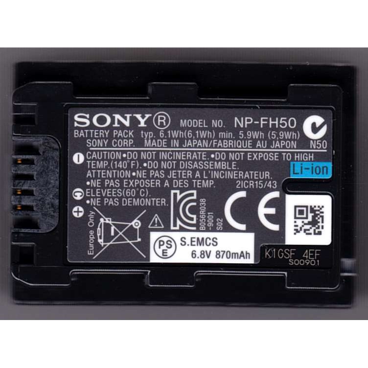 Pin thay thế pin máy ảnh Sony NP-FH50