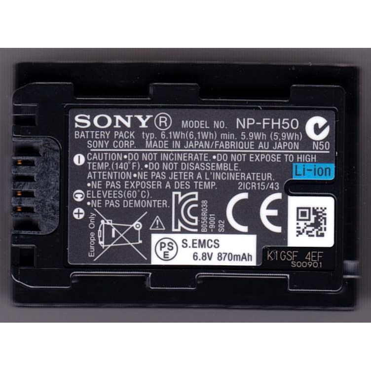 PIN SẠC MÁY ẢNH SONY NP-FH50