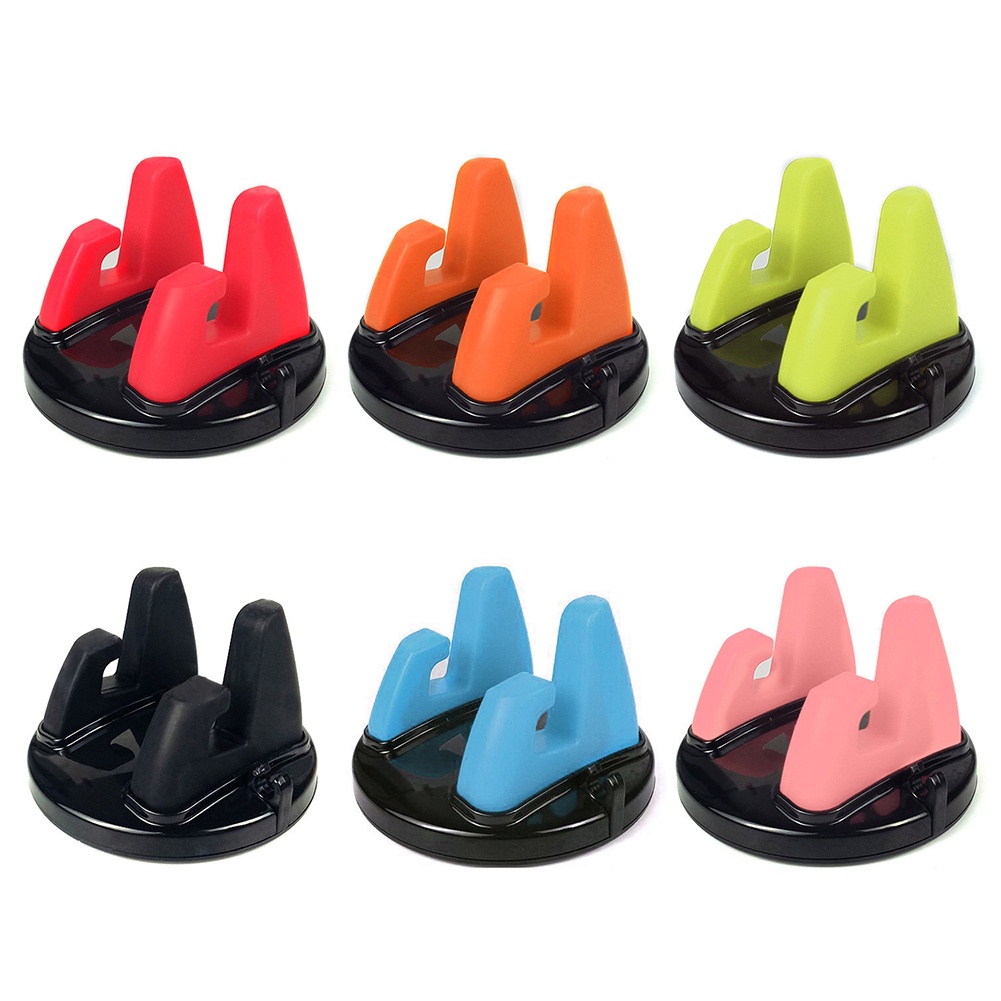 Giá Đỡ Điện Thoại Bằng Silicon Mềm Chống Trượt Gắn Xe Hơi Xoay 360 Độ