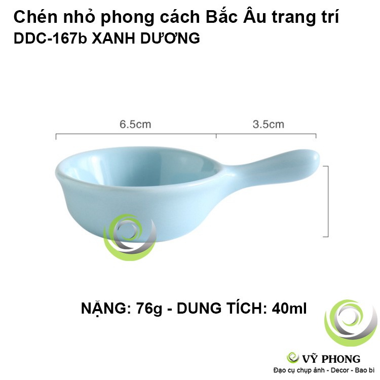 CHÉN SỨ NHỎ CÓ TAY CẦM MÀU ĐƠN PHONG CÁCH BẮC ÂU DECOR TRANG TRÍ BẾP, ĐẠO CỤ CHỤP ẢNH SẢN PHẨM INS DDC-167