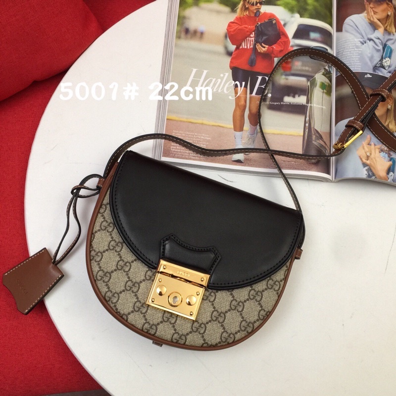Túi đeo chéo cho nữ thương hiệu thời trang cao cấp Gucci GG/GC Pad Lock da thật
