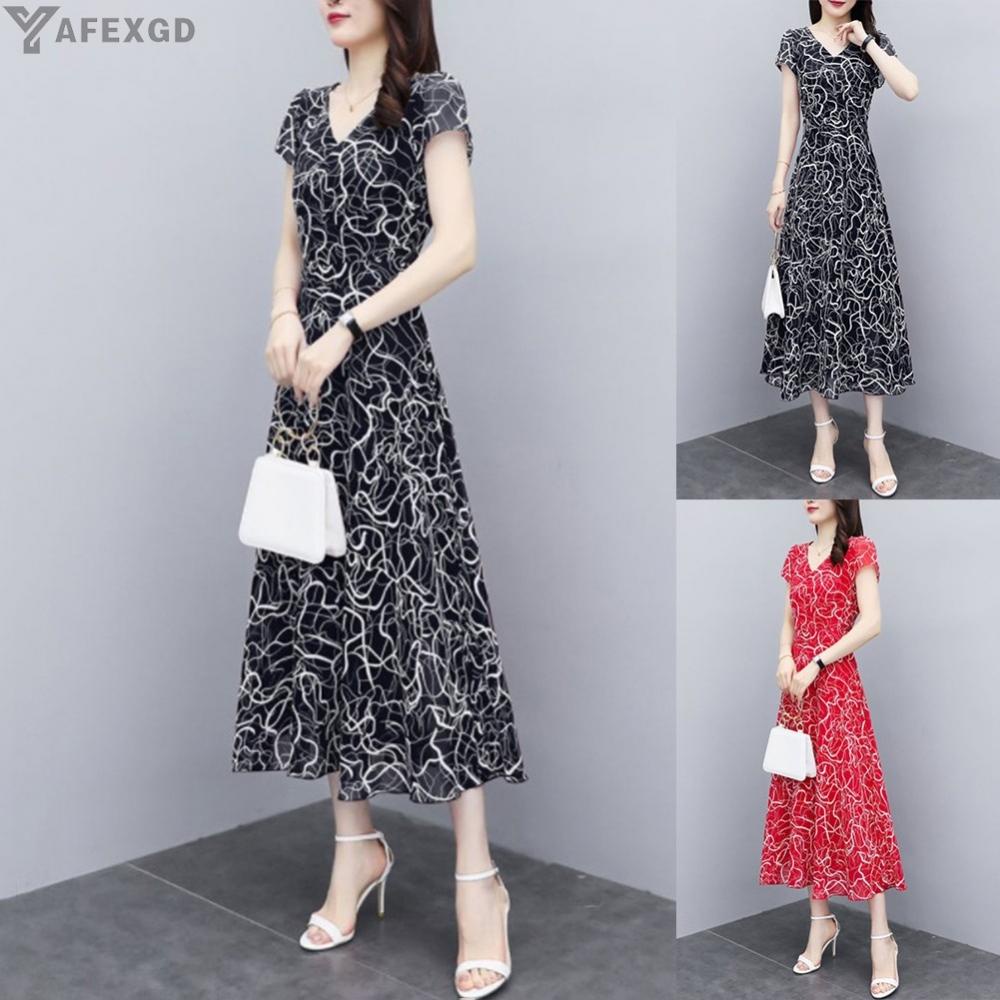 YAFEXGD&Áo thun tay ngắn size lớn bằng vải lụa satin phong cách Trung Hoa