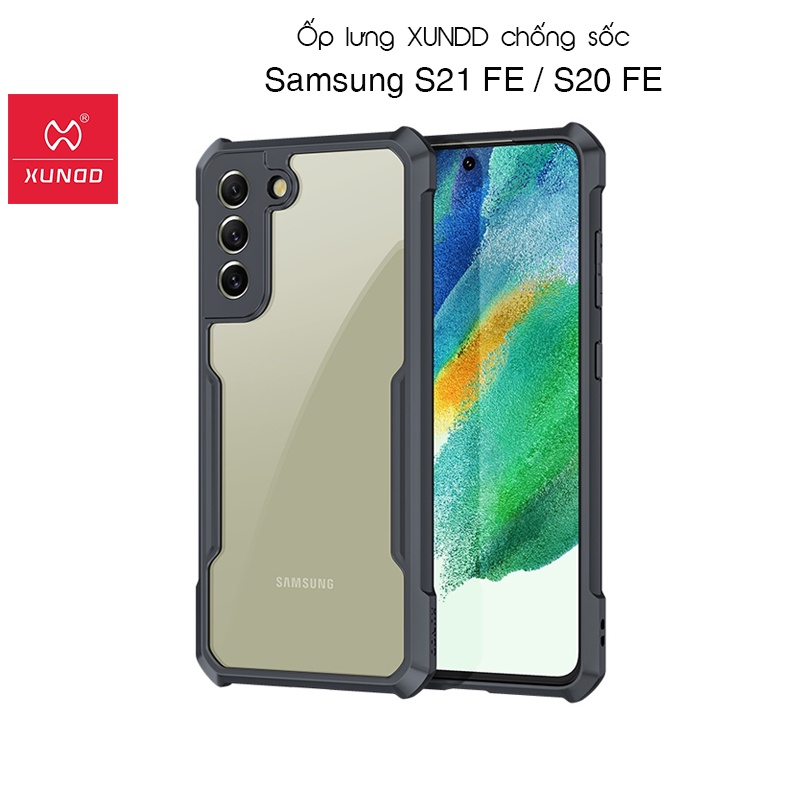 Ốp lưng XUNDD Samsung S21 FE / S20 FE - Chống shock, Mặt lưng trong, Viền TPU
