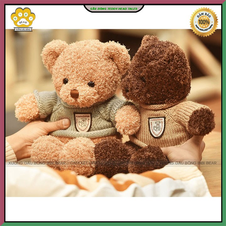 Gấu bông teddy head tales siêu đẹp bông gòn cao cấp size 40cm