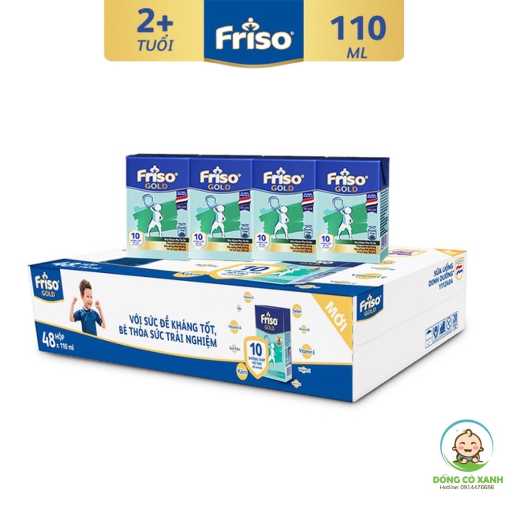 vỉ 4 hộp Sữa uống dinh dưỡng Friso Gold (110ml/hộp)