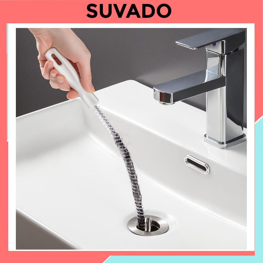Cây thông cống thoát nước dụng cụ Gắp Rác  Que Thông Tắc Bồn rửa, ống cống uốn cong gấp gọn siêu tiện lợi RY285 SUVADO