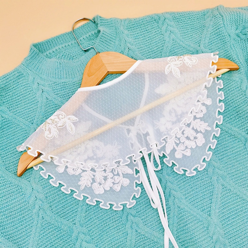 Cổ Áo Rời Thêu Họa Tiết Phong Cách Hanfu Cổ Điển Thời Trang Cho Nữ