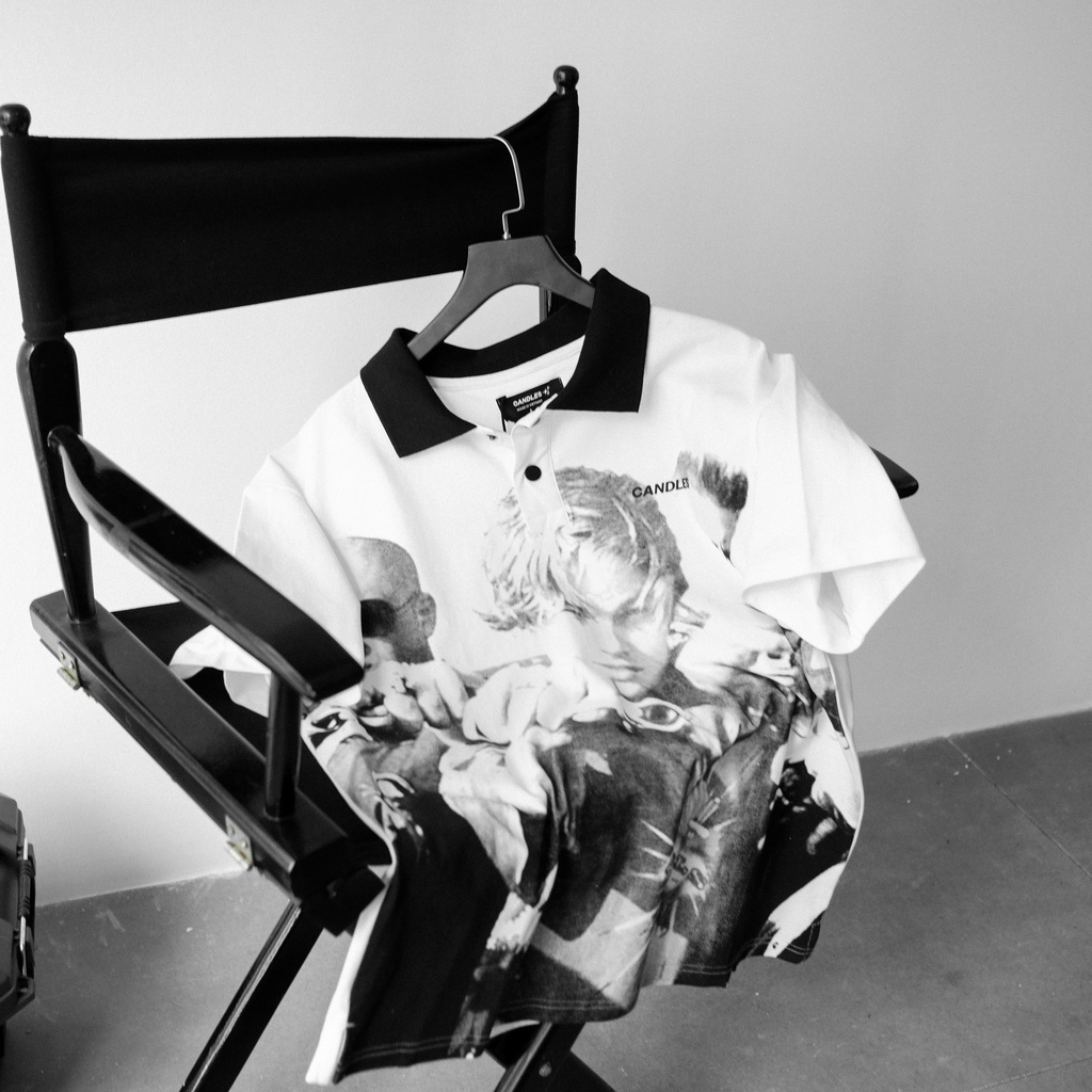 Áo polo CANDLES LEO WHITE