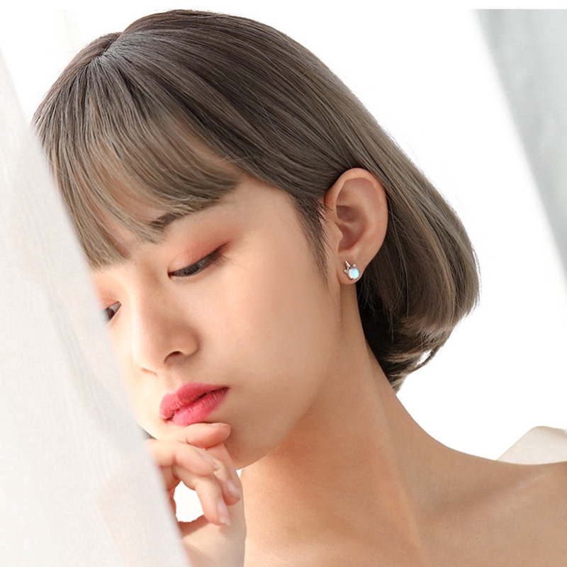 Bông Tai Hình Kỳ Lân Và Cầu Vồng Dễ Thương