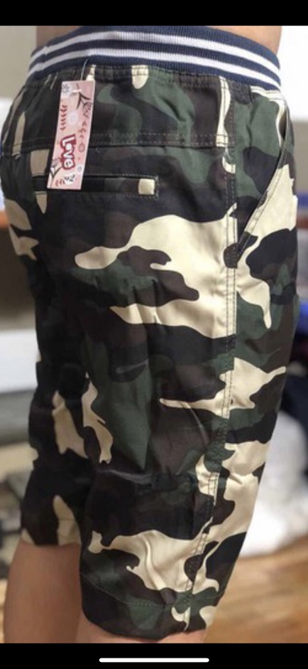 Quần short lưng thun camo nam Hải Triều 032