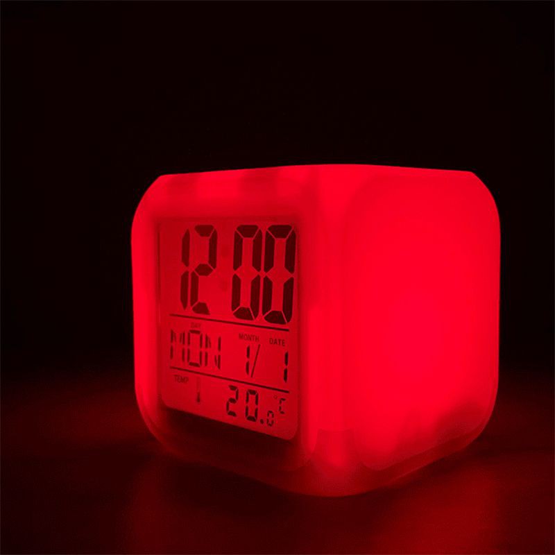 Cocomelon Alarm Clock LED Multi-Functio Colorful Change Gift Luminous Digita