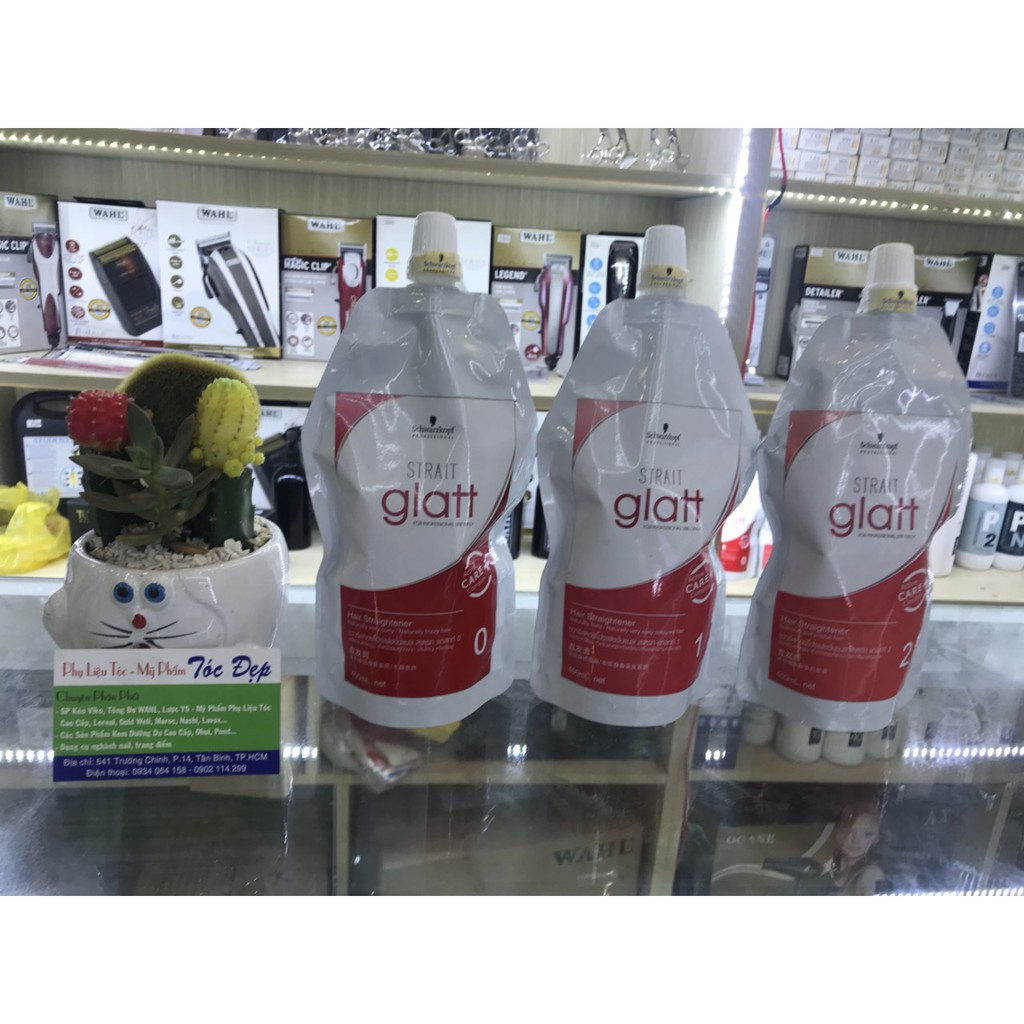 KEM UỐN DUỖI TÓC SCHWARZKOPF GLATT  SỐ 1: Dành cho tóc Trung Bình,