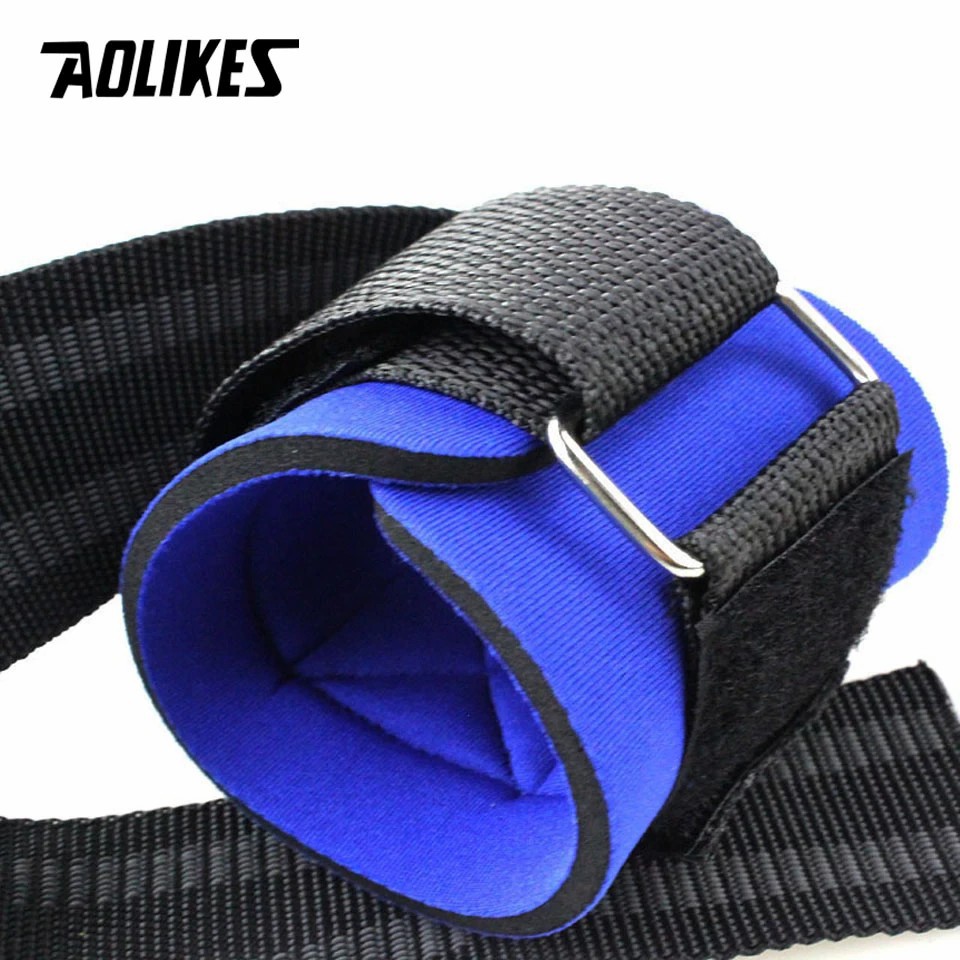 Dây kéo lưng kết hợp quấn cổ tay GYM Aolikes 2 cái AL 7638