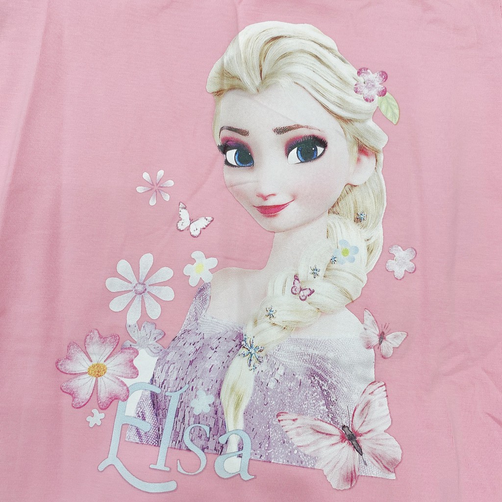 Bộ cộc tay bé gái in hình Elsa chất cotton mềm mại thấm hút mồ hôi RIO hàng có sẵn kèm video