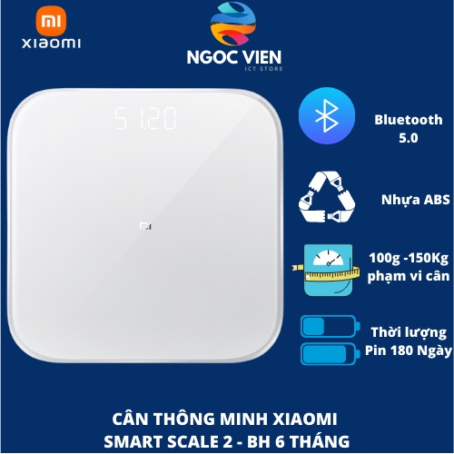 [Hỏa Tốc - HCM] Cân Thông Minh Xiaomi Smart Scale 2 Global  | Bản Quốc Tế | Ngoc Vien Store