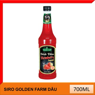 Siro golden farm vị dâu chai nhựa 700ml