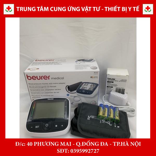 Máy đo huyết áp bắp tay Beurer BM40 bao gồm adapter (bộ nhớ 2 người)