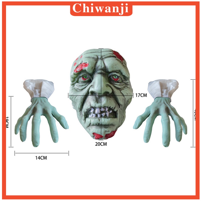 [CHIWANJI]Scary Garden Zombie Decoration Horrible Outdoor Lawn Severed Spooky Ornament