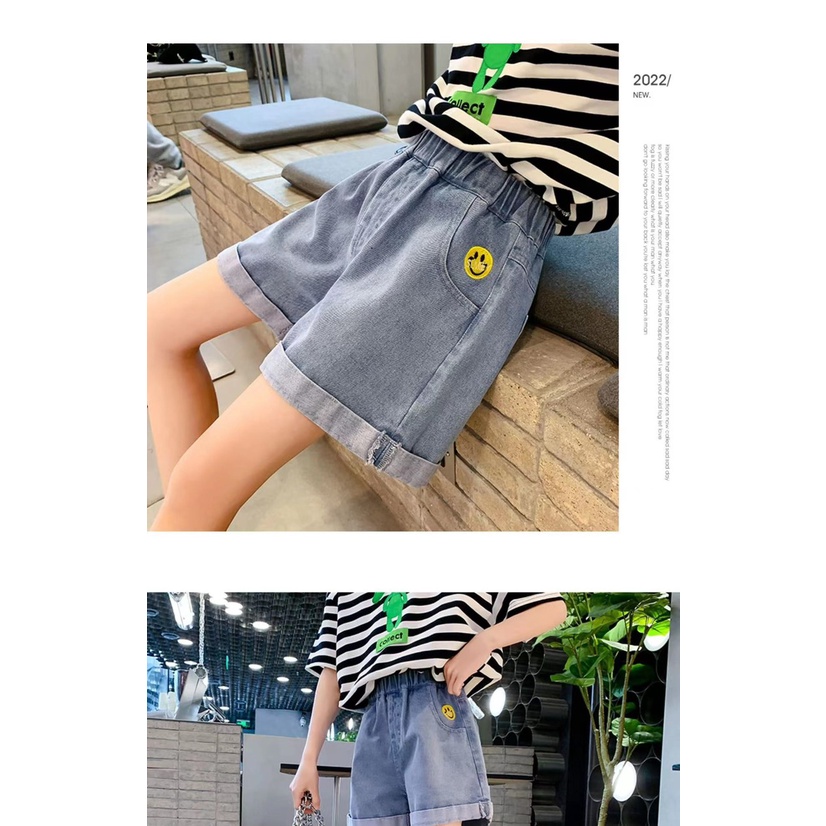 Quần Short Dạng Túi Trước Dành Cho Bé Gái - Mẫu Hot 2022 Hàng Quảng Châu Cao Cấp