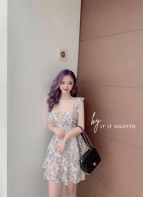 ĐẦM HOA TAY VAI BÈO