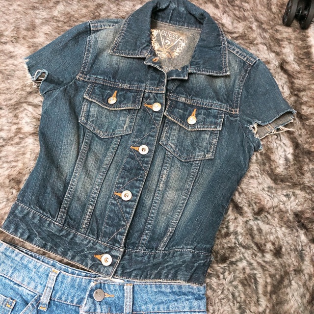 Áo jean hiệu Guess