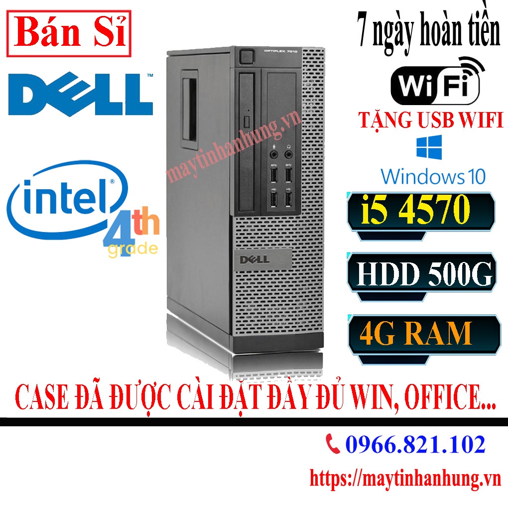 Máy Tính Đồng Bộ Dell intel core i5 4460/4G/HDD500G - Tặng USB Wifi