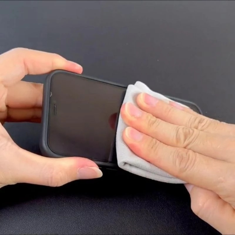 1 Khăn Lau Đánh Bóng Bằng Sợi Micro Mềm Mại Tiện Dụng Cho Máy Ảnh / Điện Thoại Apple