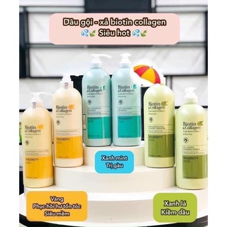 Combo Cặp Dầu Gội Xả Biotin&Collage dung tích 1000ml