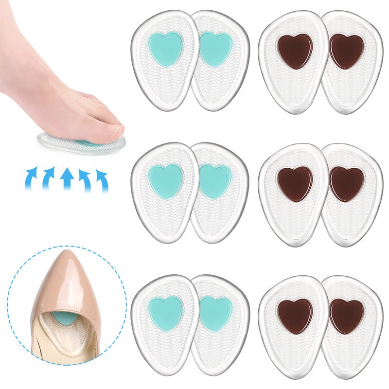 1 Cặp Đệm GEL Bảo Vệ Chân Chống Sốc Chống Trượt Độ Đàn Hồi Cao Trong Suốt