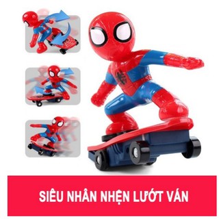 Đồ chơi siêu nhân nhện lướt ván phát nhạc cho bé