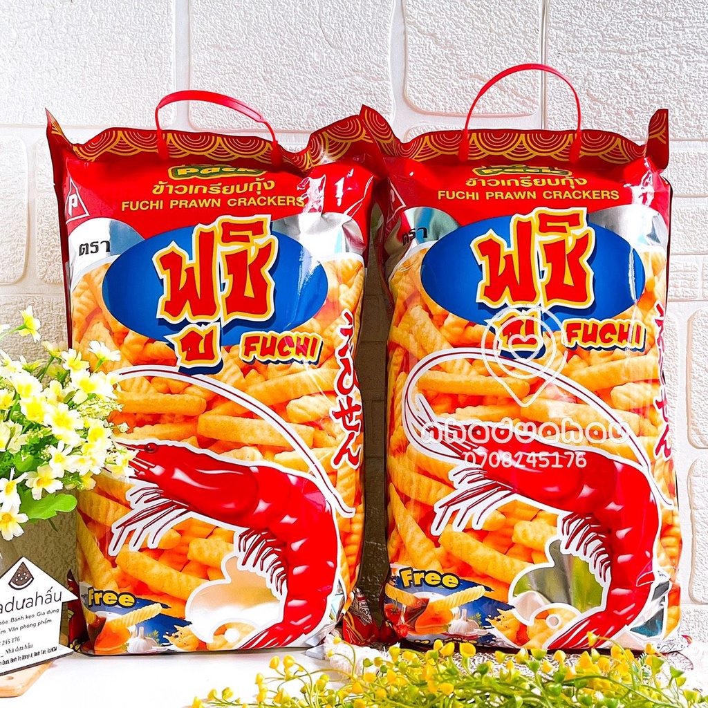 Một gói bánh snack/ Bim Bim Tôm/ Mực/ Bắp Khổng Lồ Thái Lan Fuchi (6 gói Nhỏ/1 bịch lớn)