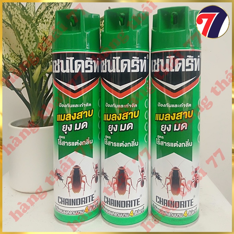 Bình Xịt GIÁN, Muỗi, Kiến Và Các Loại Côn Trùng (CHAINDRITE Thái Lan 600ml) - An Toàn Cho Người Sử Dụng,Hàng Chính Hãng