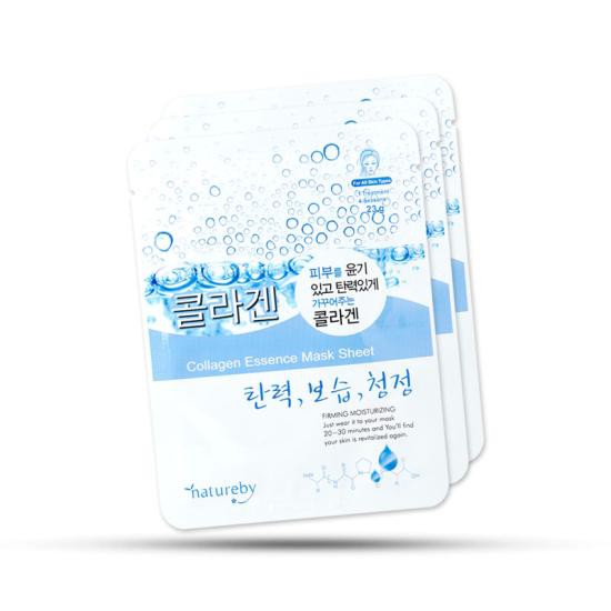 Bộ 10 miếng mặt nạ dưỡng trắng da Collagen – Natureby Collagen Essence mask Sheet