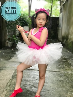 Váy múa ballet xếp bèo eo (có sỉ từ 5c)